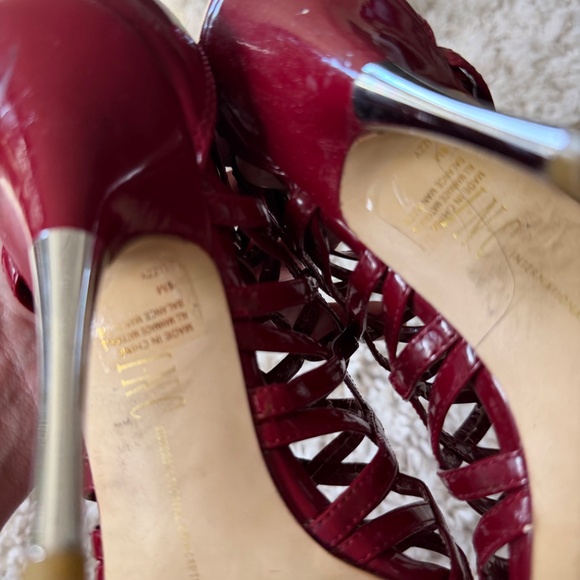 Elegant burgundy INC International Concepts Burgundy see through going out red S - Picture 7 of 8